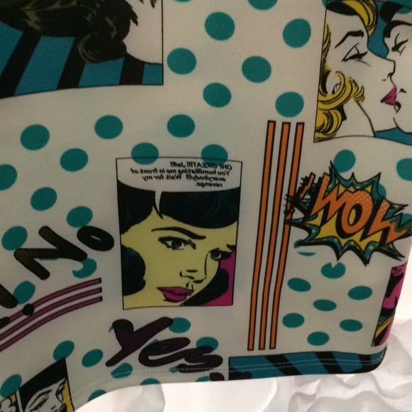 White Cartoon Bodycon Bubblegum POP Dress - Picture 3 of 6